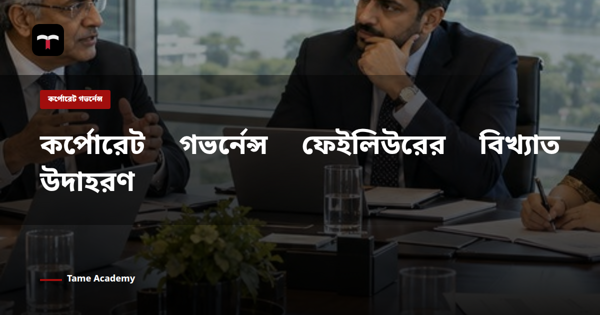 কর্পোরেট গভর্নেন্স ফেইলিউরের বিখ্যাত উদাহরণ