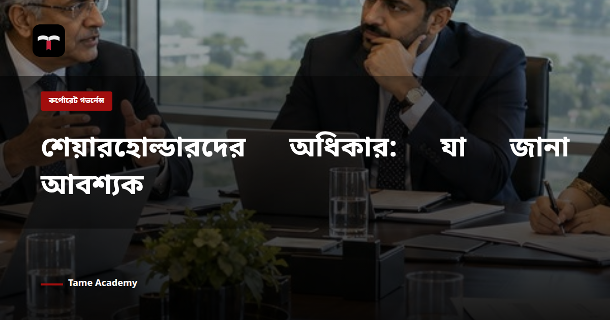 শেয়ারহোল্ডারদের অধিকার: যা জানা আবশ্যক