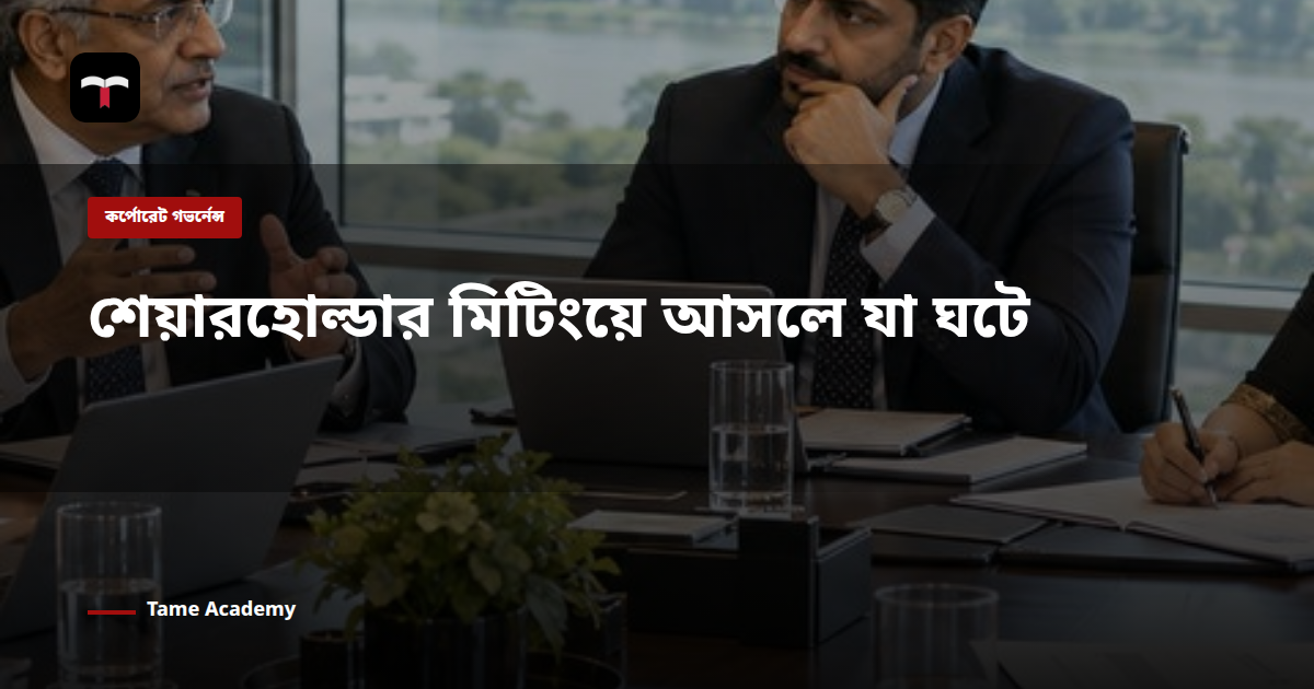 শেয়ারহোল্ডার মিটিংয়ে আসলে যা ঘটে