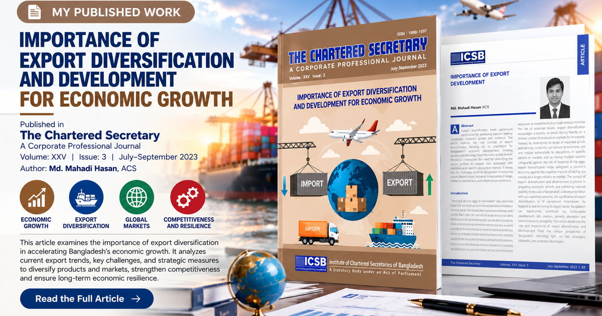 Importance of Export Diversification and Development for Economic Growth